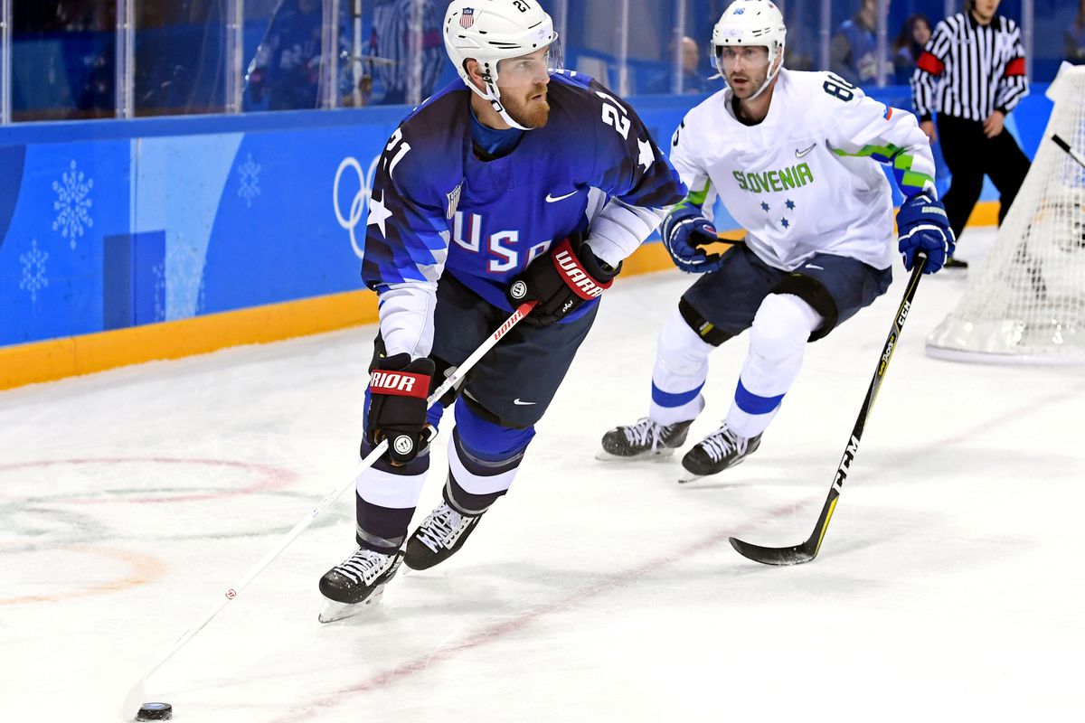 Olympics: Ice Hockey-Men Team Group B - USA-SLO