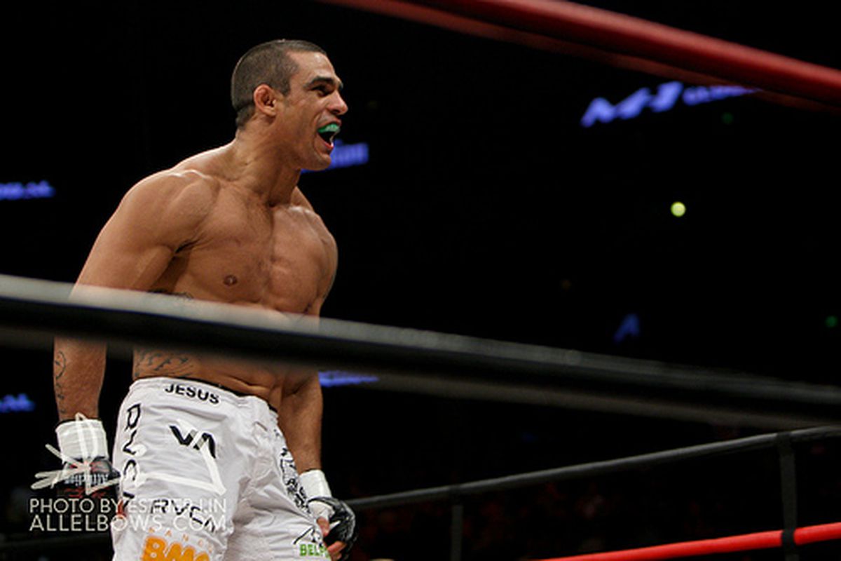 Photo of Vitor Belfort by Esther Lin for <a href="http://allelbows.com/" target="new">AllElbows.com</a>