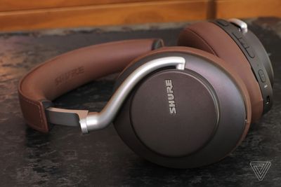 A photo of Shure’s Aonic 50 headphones, the best noise-canceling headphones for sound quality.