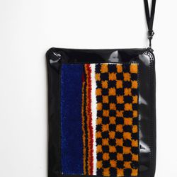 Rachel Comey ‘Check Out’ embroidered zip clutch, <a href=" http://www.shopbird.com/product.php?productid=29581&cat=768&manufacturerid=&page=1">$229</a> (was $390)