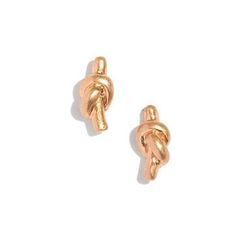 Knot earrings, <a href="https://www.madewell.com/madewell_category/JEWELRY/earrings/PRDOVR~A6323/A6323.jsp">$18</a> at Madewell