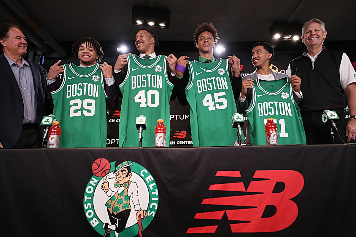 Boston Celtics Hold Introductory Press Conference For Draft Picks