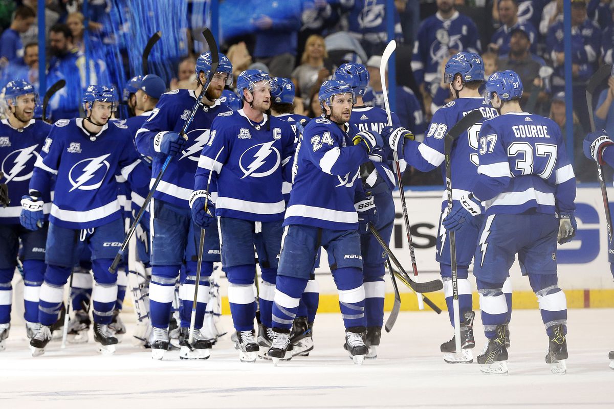 NHL: Stanley Cup Playoffs-New Jersey Devils at Tampa Bay Lightning
