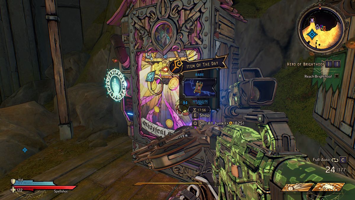 A vending machine in Tiny Tina’s Wonderlands 