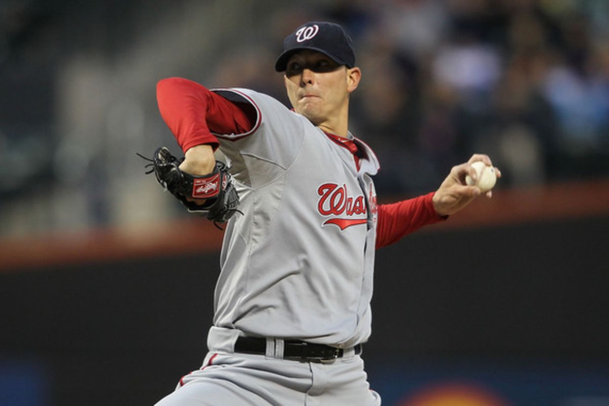 Nats' lefty Scott Olsen put together another solid start, but the Nats dropped their third straight on the road in Colorado, 2-1 on Sunday. (Photo by Nick Laham/Getty Images)