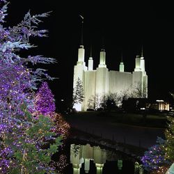 The Washington D.C. Temple glistens in the night sky. The intense media scrutiny of the 2012 U.S presidential campaign appears to have made little difference in American understanding and awareness of Mormonism, according to information released Friday by the Pew Forum on Religion & Public Life.