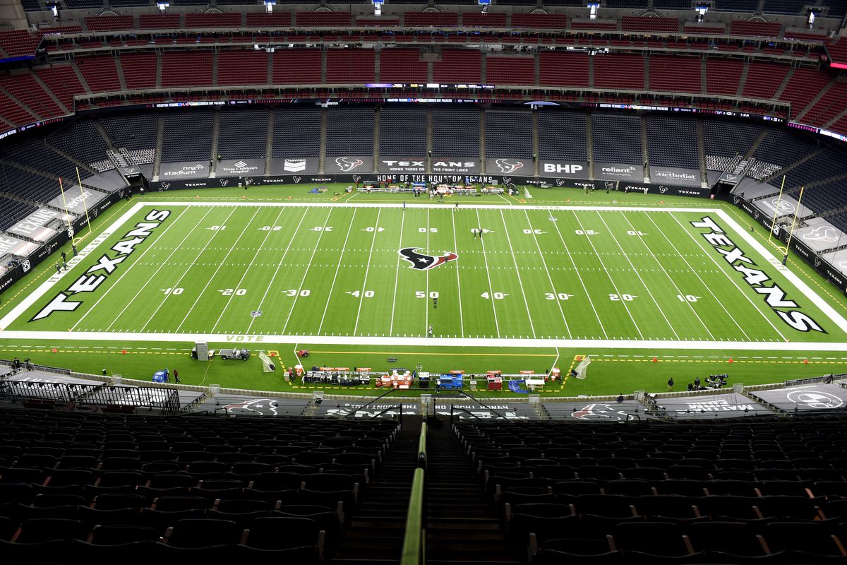 A general view of NRG Stadium prior to the game between the Houston Texans and the Green Bay Packers on October 25, 2020 in Houston, Texas.
