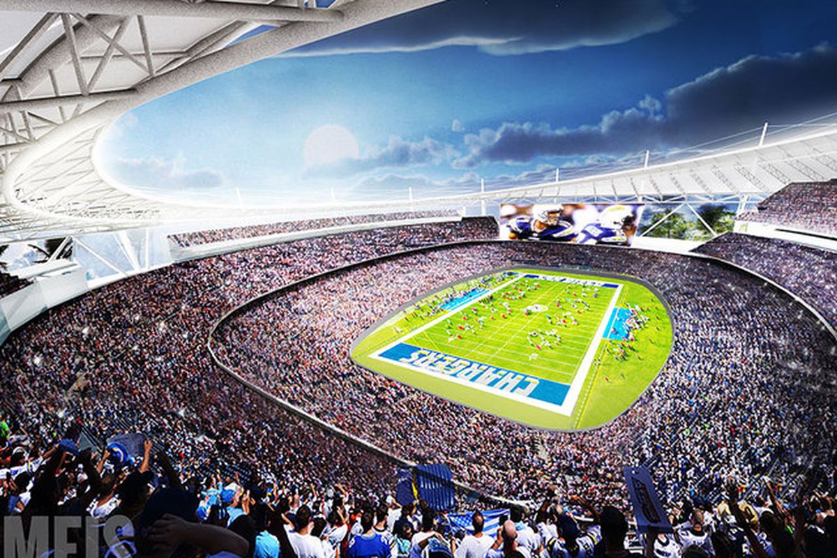 The proposed Mission Valley Stadium from CSAG's proposal