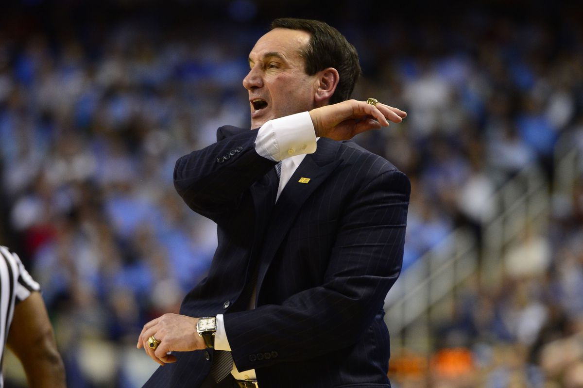 Coach K isn't used to his team missing so many shots.