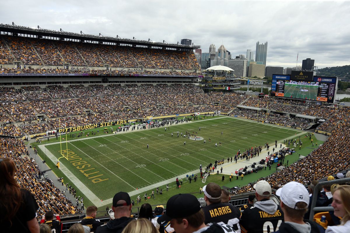 A general view of Heinz Field during the game against the Pittsburgh Steelers on October 2, 2022 at Acrisure Stadium in Pittsburgh, Pennsylvania.
