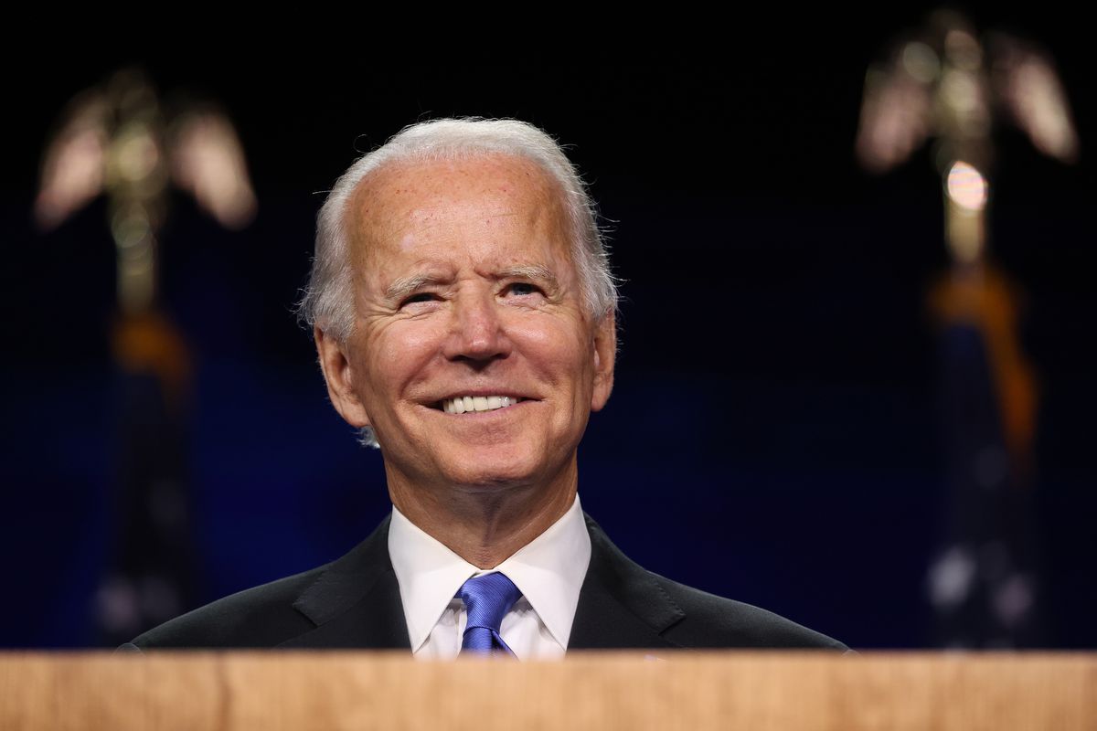 Then-candidate Joe Biden at the Democratic National Convention on August 20, 2020.