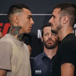 Andre Fili and Myles Jury face off Friday at UFC Phoenix media day.