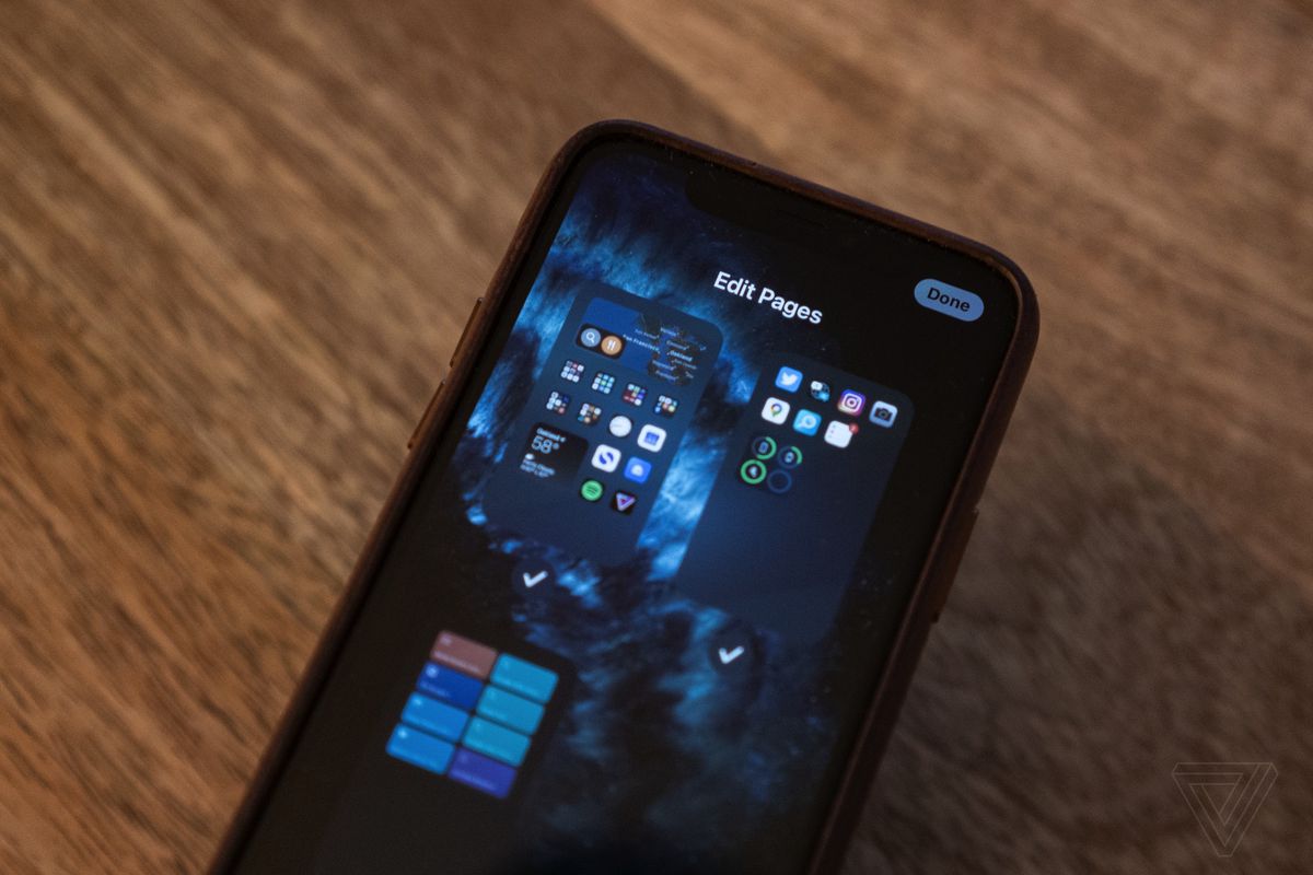 You can turn entire home screen pages on or off depending on your mood in iOS 14