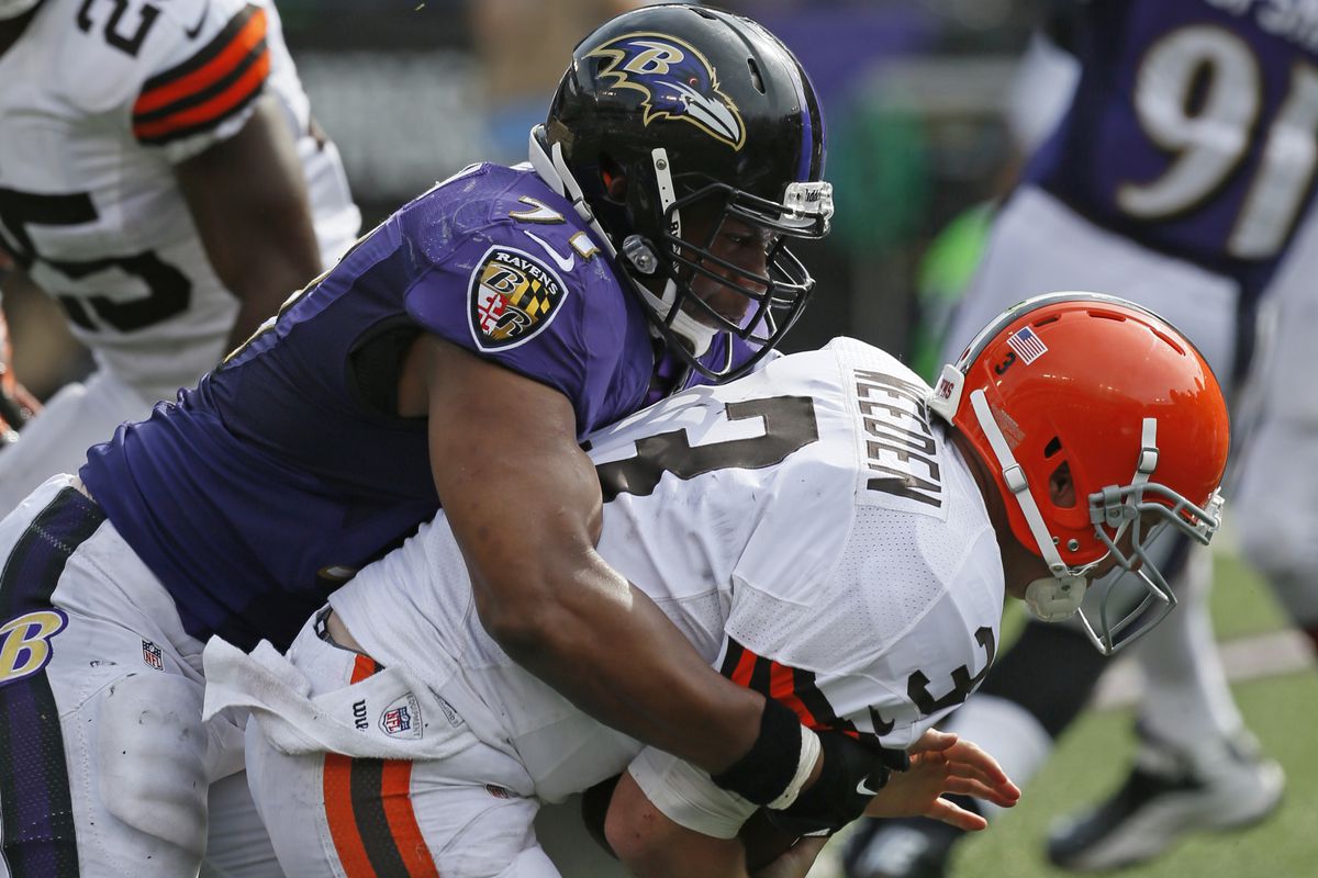 Daryl Smith credited the defensive line for getting good pressure up front on his quarterback sack of Brandon Weeden. 
