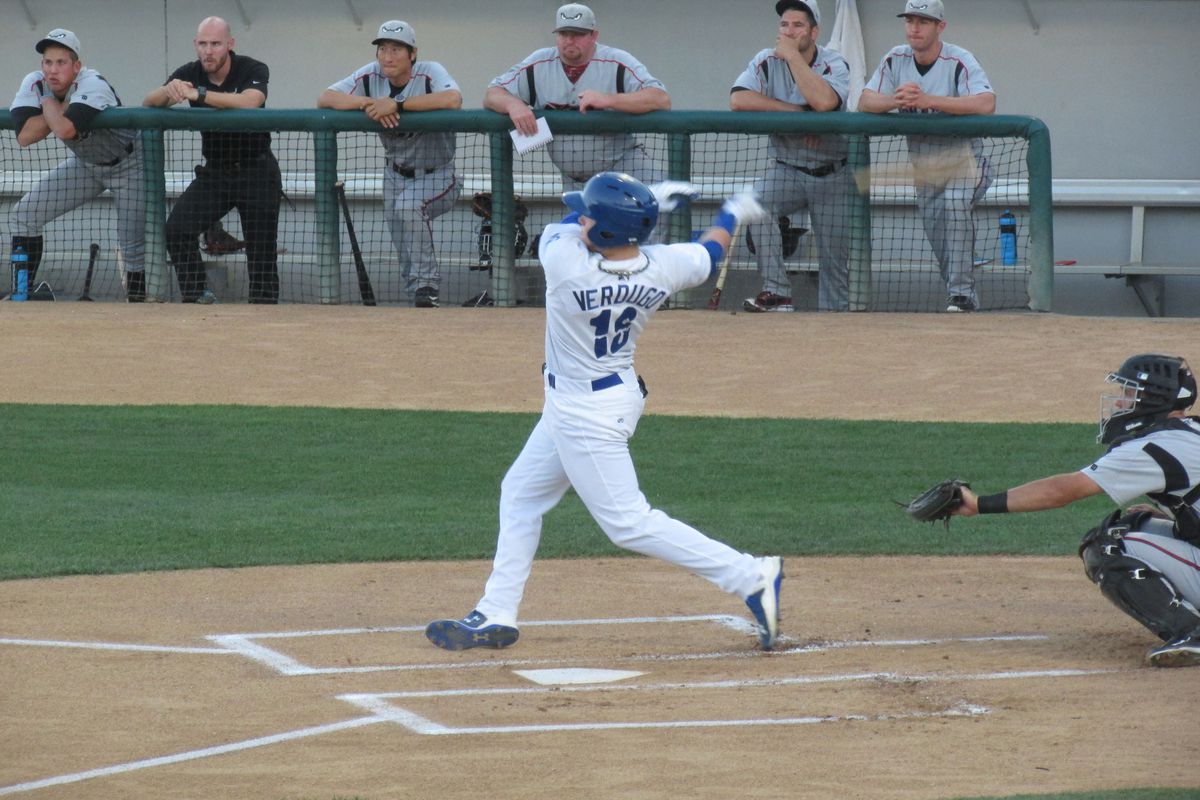 Alex Verdugo went 3-3 with three doubles in Wednesday night's Quakes win