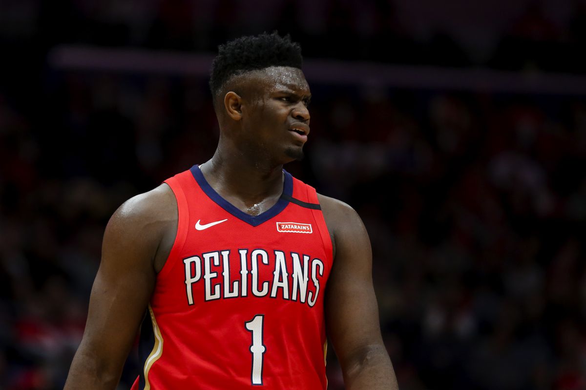 New Orleans Pelicans forward Zion Williamson during the third quarter against the San Antonio Spurs at the Smoothie King Center.