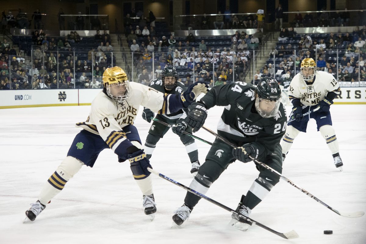 COLLEGE HOCKEY: OCT 29 Michigan State at Notre Dame