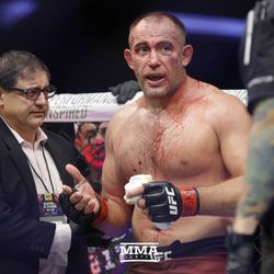 Oleksiy Oliynyk was unable to continue at UFC 217.