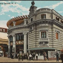 Stauch's, Coney Island, Photo by H. Finkelstein & Son, 1920, From the collections of the Museum of the City of New York [<a href="http://collections.mcny.org/C.aspx?VP3=SearchResult_VPage&VBID=24UP1GY1M2CO&SMLS=1&RW=1241&RH=593">link</a>]