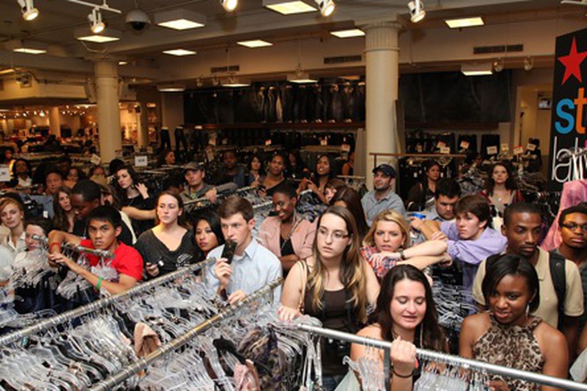 The scene at Macy's last year via Getty Images