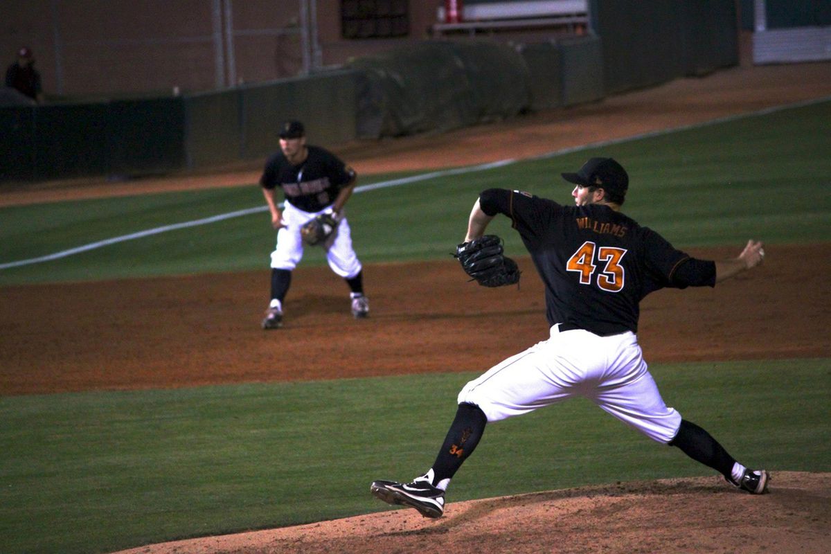 Trevor Williams allowed six earned runs against the Wildcats.