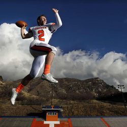 Britain Covey, Mr. Football 2014, poses for a photo at Timpview High School in Provo, Thursday, Dec. 4, 2014.

<img height="1" width="1" src="http://beacon.deseretconnect.com/beacon.gif?cid=250148&pid=7&reqid=142500&campid=" />