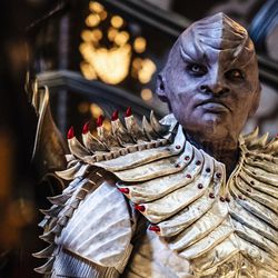 Mary Chieffo as the character L'Rell in the new CBS show "Star Trek: Discovery," which starts Sept. 24.