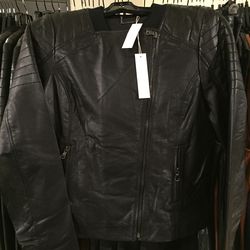 Trina Turk women's leather jacket, $119