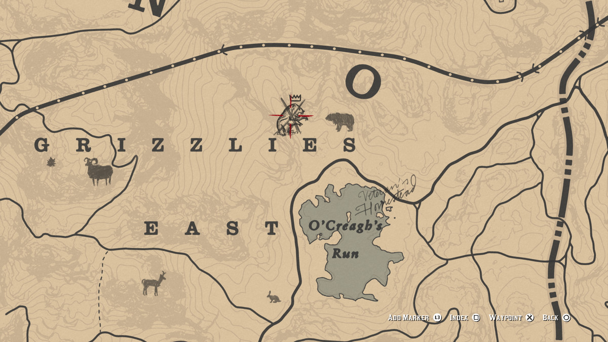 Red Dead Redemption 2&nbsp;Legendary Bharati Grizzly Bear location