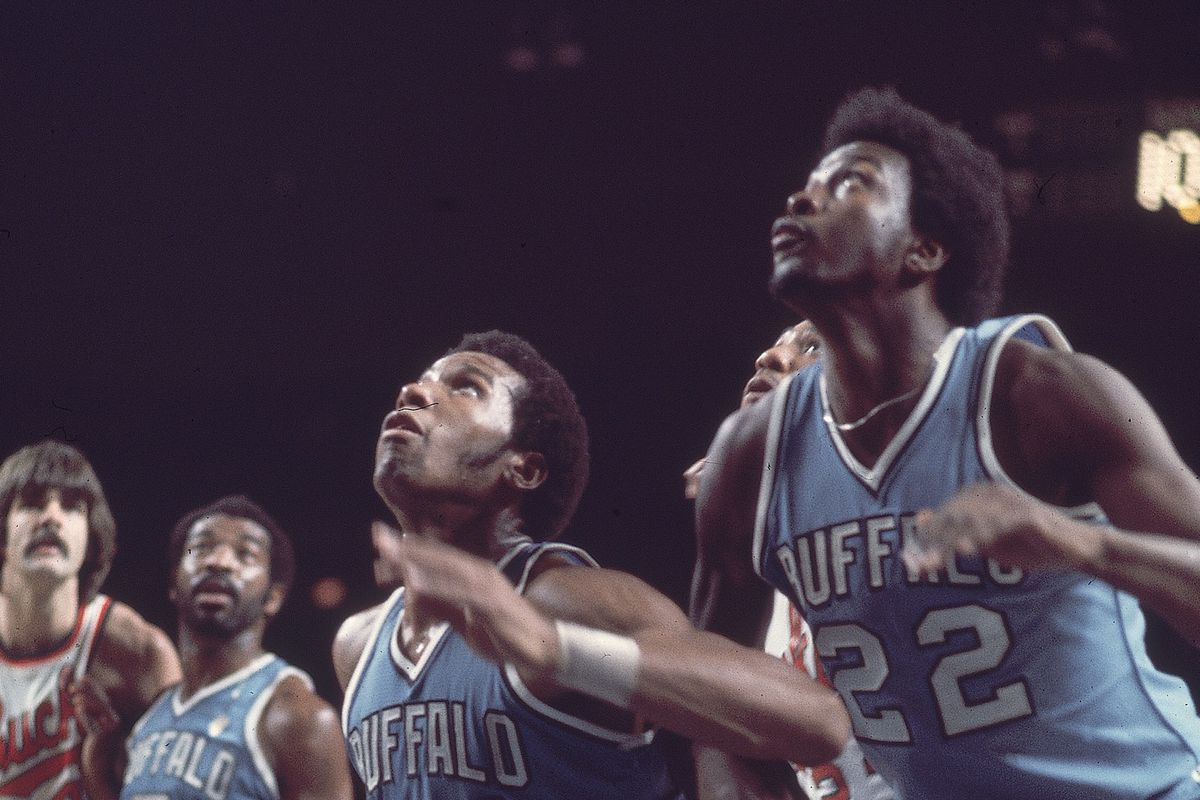 Buffalo Braves Adrian Dantley and Moses Malone