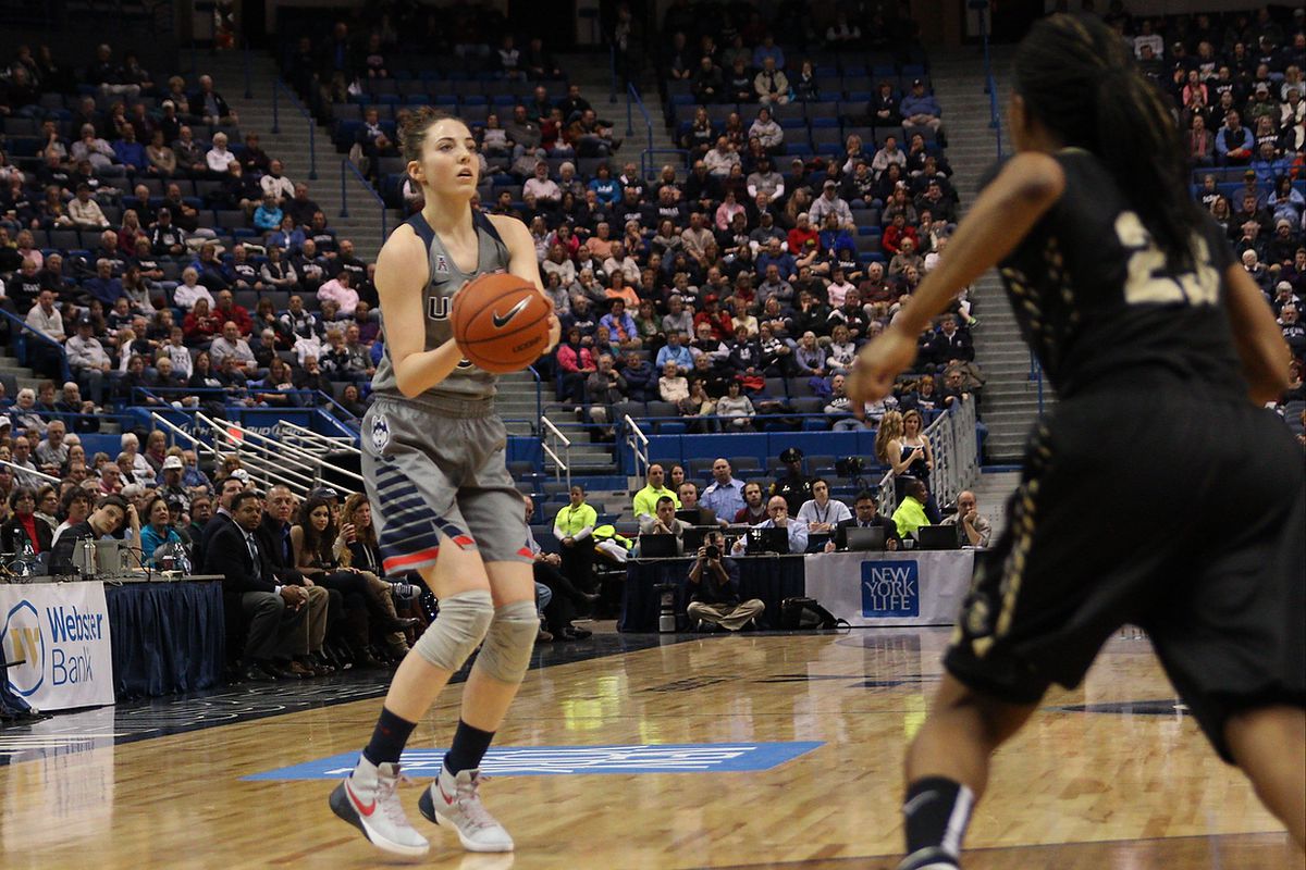 UConn's Katie Lou Samuelson hopes to help shoot down the Memphis Tigers at the XL Center today.