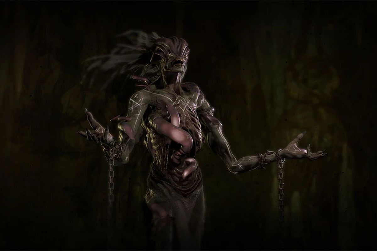 The pinnacle end of season quest boss for Diablo 4: Season of the Malignant, a gross tentacle monster