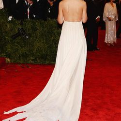 The back of Katie Holmes' Calvin Klein gown. Not punk, but pretty beautiful.