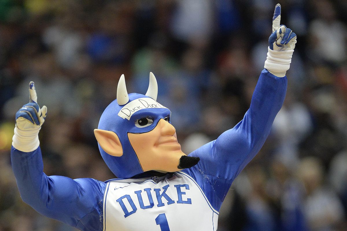 Is that Randy Orton moonlighting as Duke's mascot?