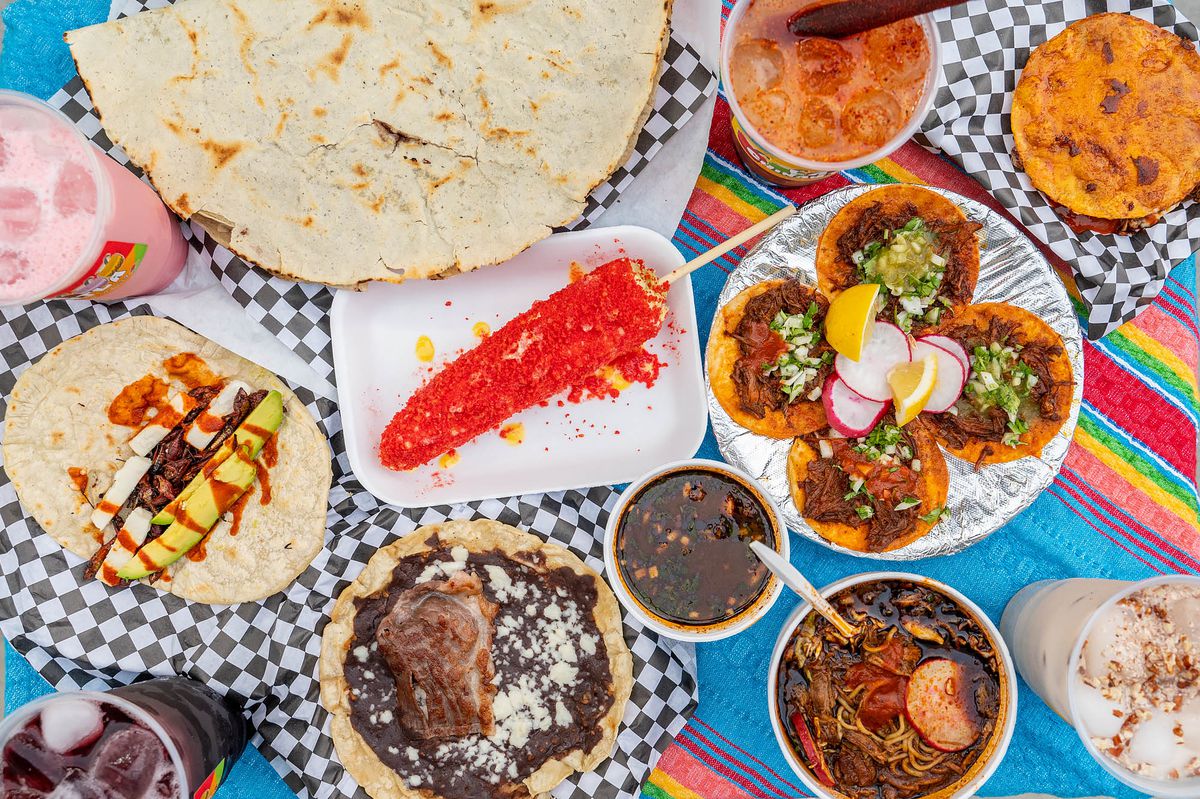 Oaxacan and other Mexican snacks from La Chinantla Truck in Hollywood.