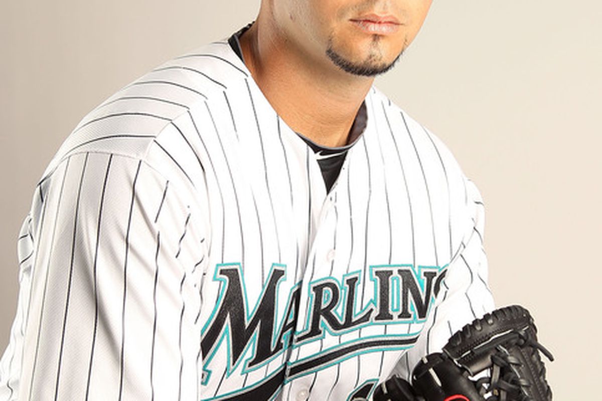 JUPITER FL - FEBRUARY 23: Anibal Sanchez #19 of the Florida Marlins during Photo Day at Roger Dean Stadium on February 23 2011 in Jupiter Florida.  (Photo by Mike Ehrmann/Getty Images)