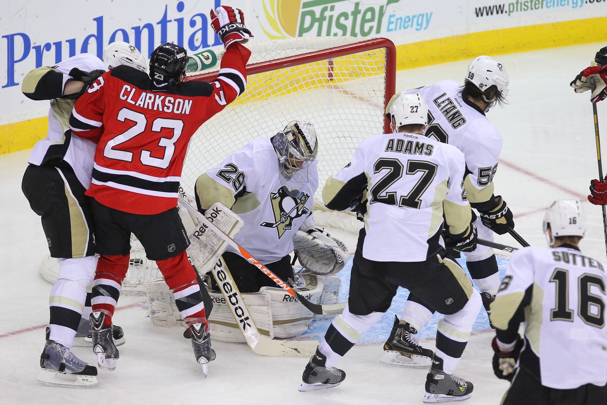 This was quite possibly David Clarkson's last goal as a New Jersey Devil.