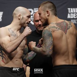 Matt Bessette and Steven Peterson square off at TUF 27 weigh-ins.