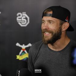 Donald Cerrone speaks to the media at the UFC Denver open workouts.