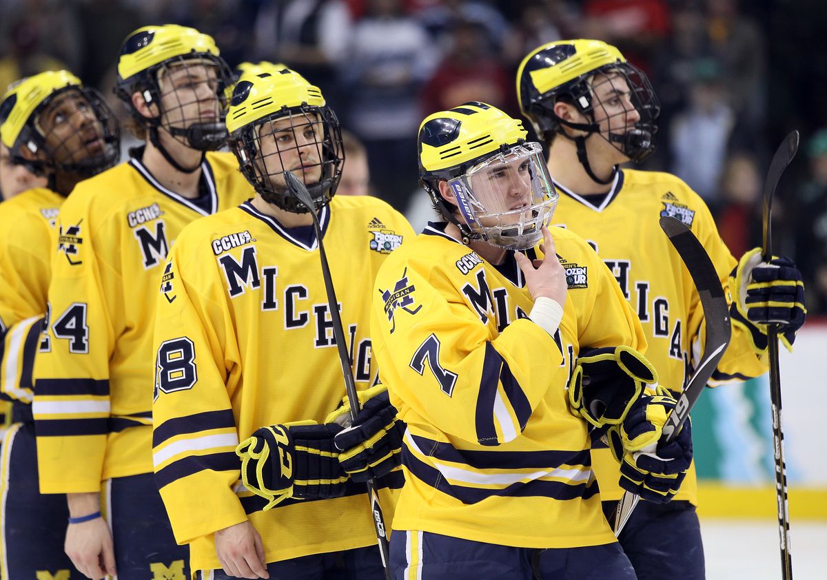 NCAA Men's Frozen Four - Michigan Wolverines v Minnesota Duluth Bulldogs