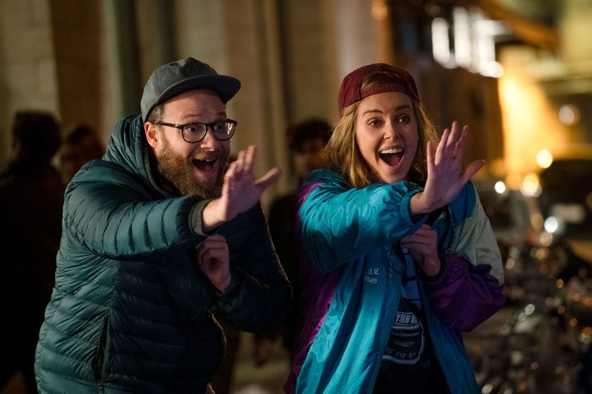 seth rogen and charlize theron are high as shit in long shot