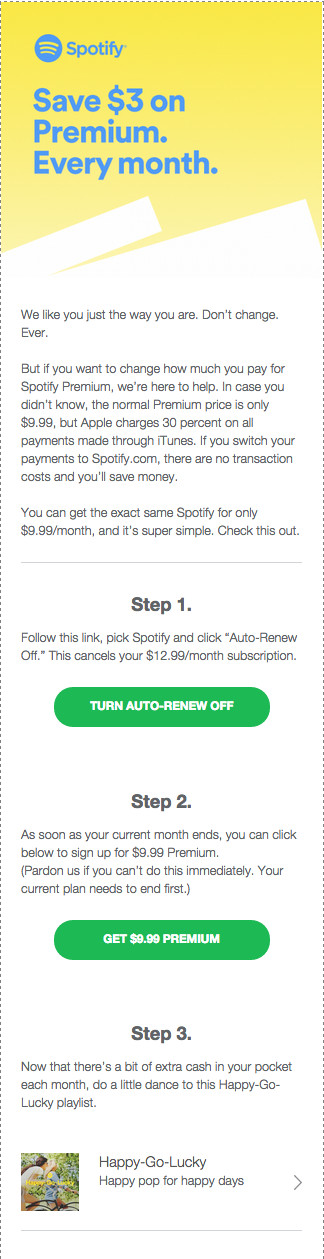 Spotify email