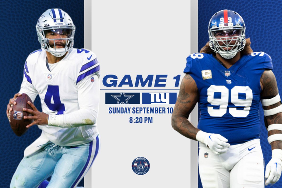 giants and cowboys game today