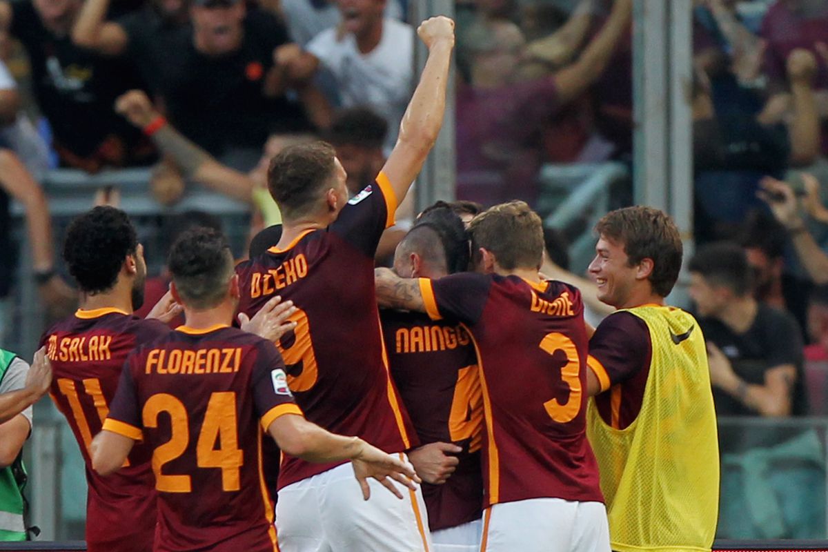Roma had plenty to celebrate after topping Juventus Sunday.