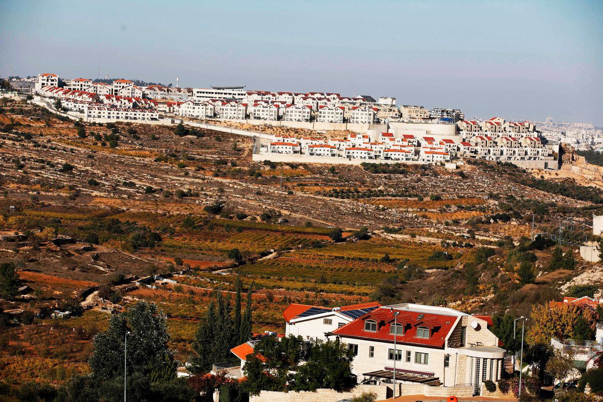 El asentamiento israelí de Efrat cerca de la ciudad palestina de Belén el 19 de noviembre de 2019.  Menahem Kahana / AFP a través de Getty Images