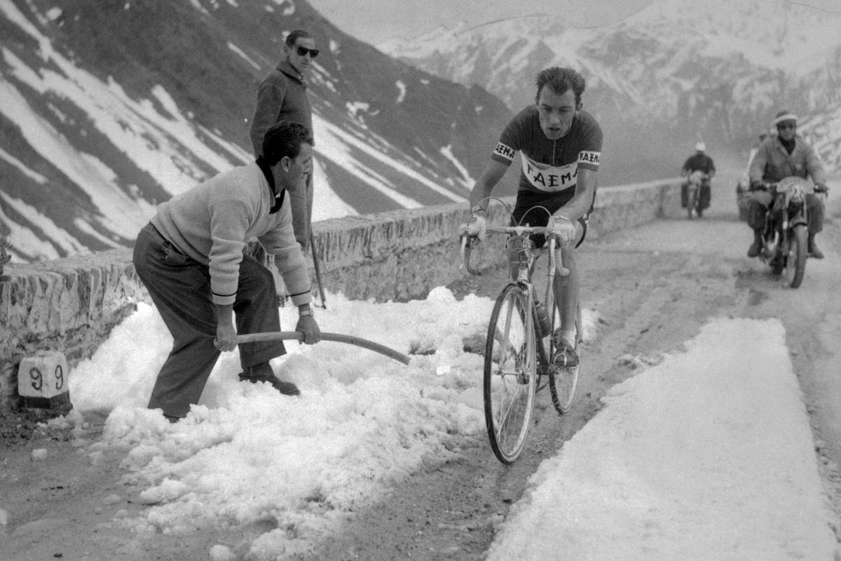 Gaul in the Alps at the 1957 Giro