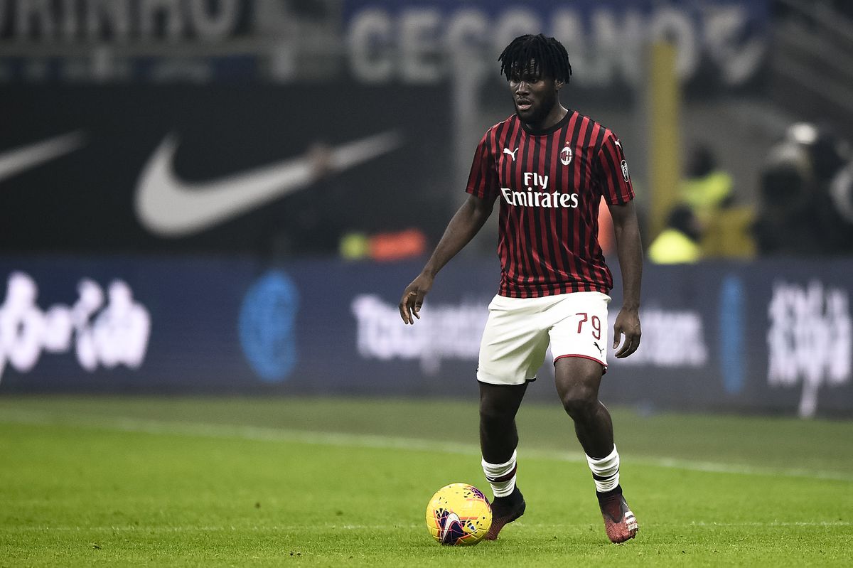 Franck Kessie of AC Milan in action during the Serie A...