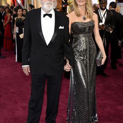 Bruce Dern, left, and Laura Dern arrive at the Oscars on Sunday, Feb. 22, 2015, at the Dolby Theatre in Los Angeles. 