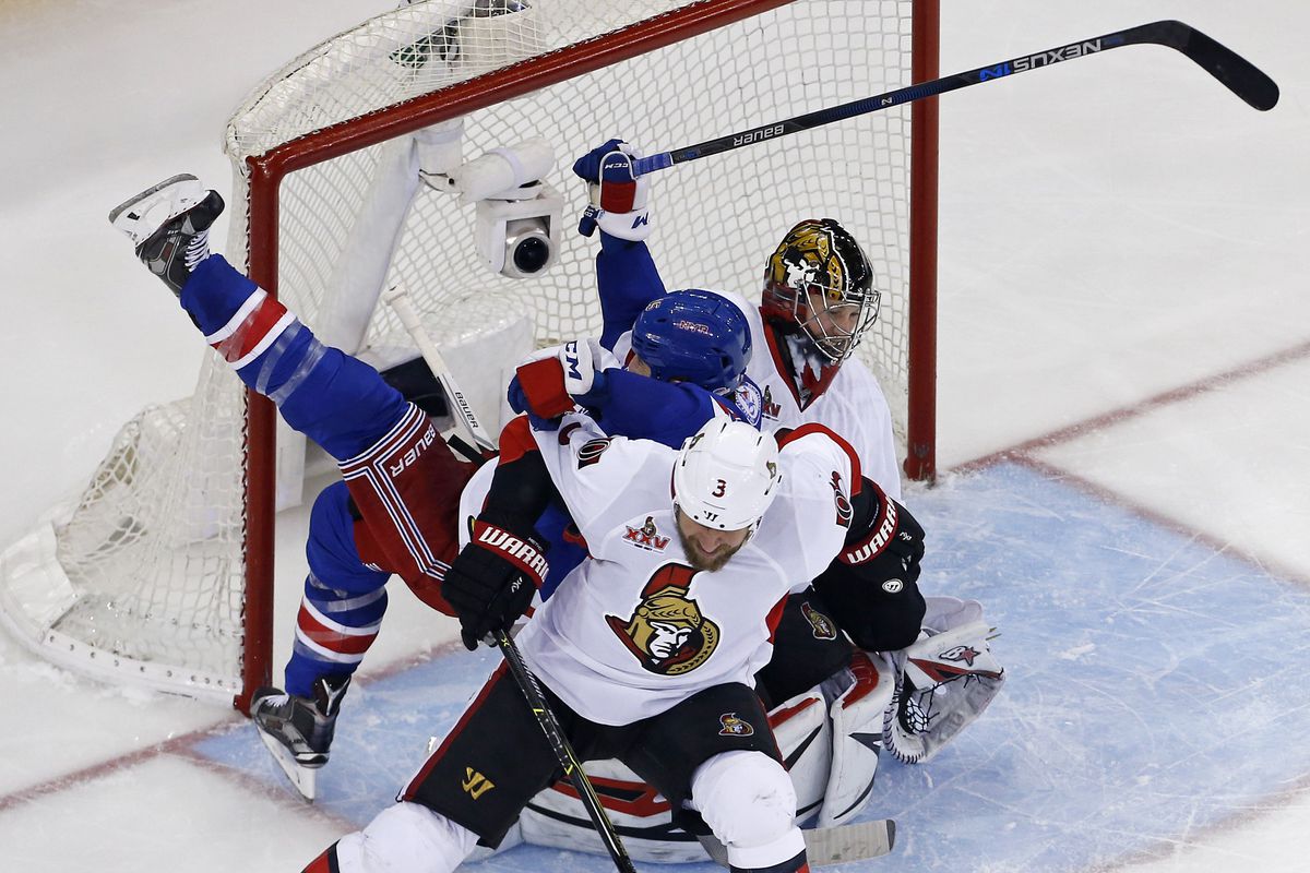 NHL: Stanley Cup Playoffs-Ottawa Senators at New York Rangers