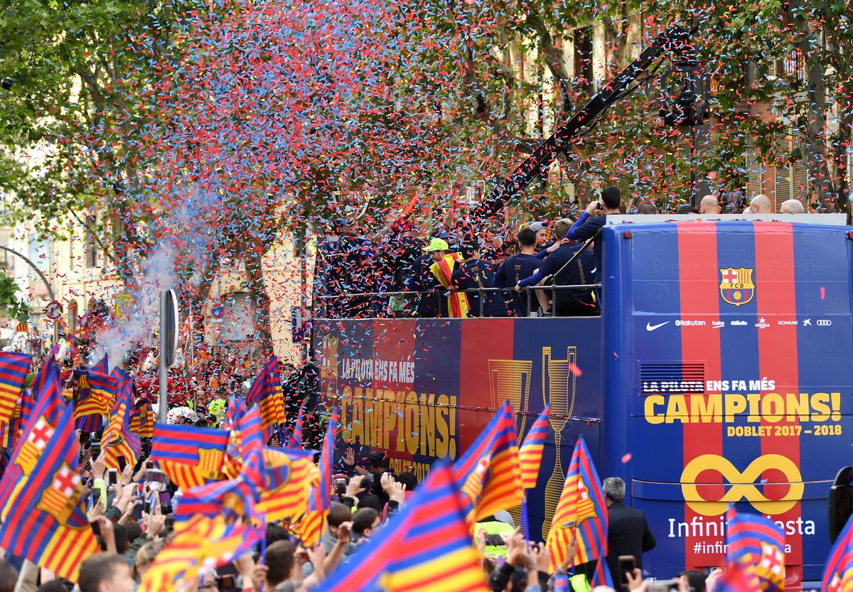 FC Barcelona Victory Parade